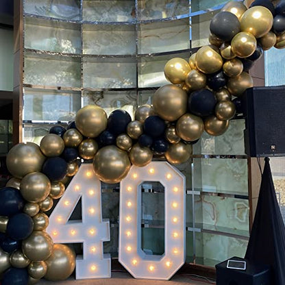 Voircoloria 105pcs Metallic Gold Party Latex Balloons, 12inch - color: 05 Metallic Gold, size: 12 inch - 105pcs