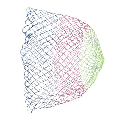 OVERTOYOU Fishing Net Replacement Nettings Rhombus Meshs Hole Depth Folding Nylon Landing Dip Net Freshwaters Saltwater Fishing Tool Fishing Tool