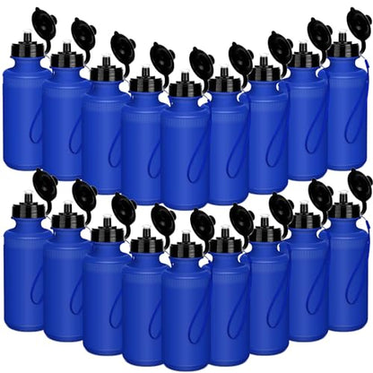 Zubebe 36 Pcs Sports Water Bottles Bulk Squeeze Reusable Bpa-free Plastic Water Bottles End of the Year Gifts Summer Gifts for Students School Travel Hiking Cycling Event Team Gift - color: Blue