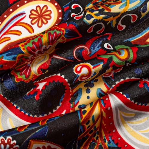 RIIQIICHY Women Head Hair Scarf Like Satin Silk Scarf Sleeping Hair Wrapping Night 27.5" - color: C009