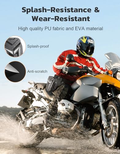 Thigh Bag with Leg Strap, Drop Leg Bag for Women Men, Water-Resistant Motorcycle Leg Bag, Sturdy EVA Drop Leg Pouch, Expandable Storage Tactical Hip Bag for Cycling Hiking Climbing Fishing