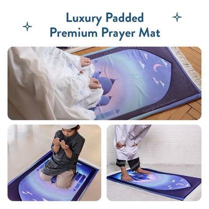 Junior Prayer Mat – Cushioned Comfort (Violet Night)