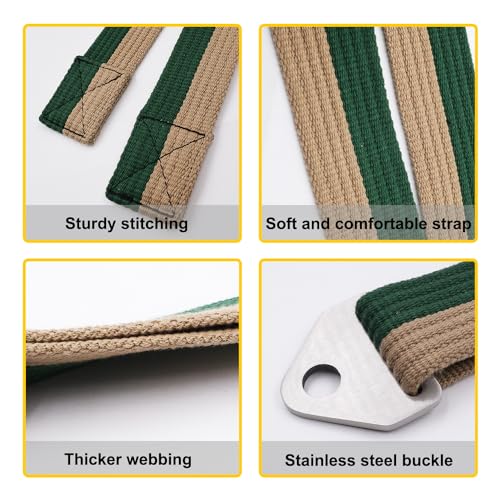 Multifunction Arm Wrestling Pronation Belt Strap, with Stainless Steel Triangle Buckle - Versatile 79" Non-Slip & Durable Strap, Pronation and Back Pressure Forearm Strength Training Equipment - color: camouflage