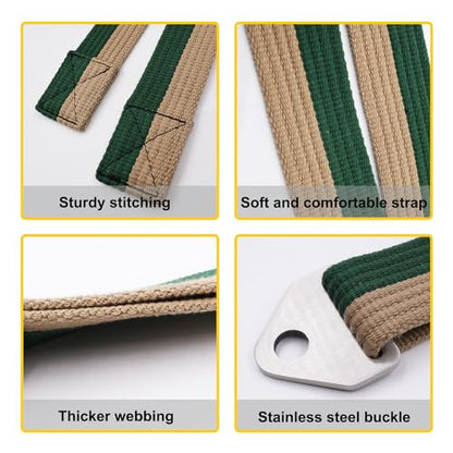Multifunction Arm Wrestling Pronation Belt Strap, with Stainless Steel Triangle Buckle - Versatile 79" Non-Slip & Durable Strap, Pronation and Back Pressure Forearm Strength Training Equipment - color: camouflage