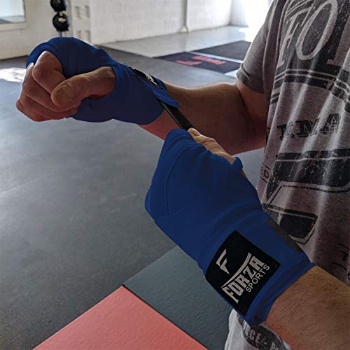 Forza Sports 120" Mexican Style Boxing and MMA Handwraps - color: Columbia Blue