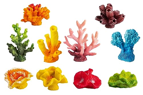 CNZ® Artificial Coral Plant, 10-Piece Assorted Coral - color: 10-piece Assorted Coral