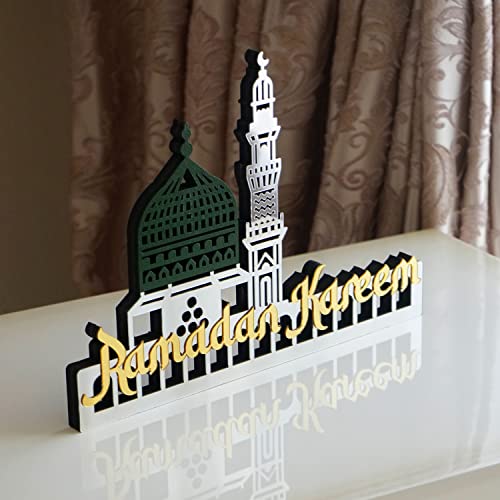 iwa concept Ramadan Kareem Masjid an-Nabawi Islamic Table Decor | Eid Mubarak | Ramadan Mubarak | Ramadan Decoration | Islamic Decor - size: Masjid An-Nabawi