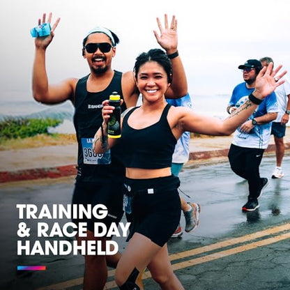 HydraPak Tempo Pro 525ml - Handheld Running Squeeze Bottle for Training and Race Day Hydration with Removable Strap (525ml/17oz) - Black - color: Black, style: 525ml