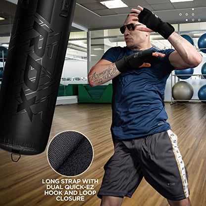 RDX Boxing Inner Gloves Hand Wraps Men Women, Hybrid Design Gym Weight Lifting Workout, 50Cm Long Wrist Support, Neoprene Under Mitts, MMA Muay Thai Martial Arts Training, Kickboxing Punching - size: Small