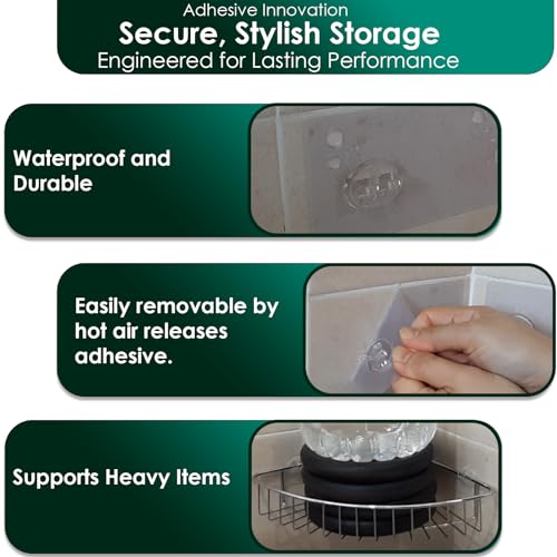 Sponge Holder Adhesive Replacement Hooks, Soap Dish Adhesive Strips, Toothbrush Holders Sticker, Kitchen Sink Caddy Adhesive Hooks, Shower Wall Mounts Tape Sticky Pads Clear Clips 4 Pack - color: Transparent 2 Hooks 3 15/16"
