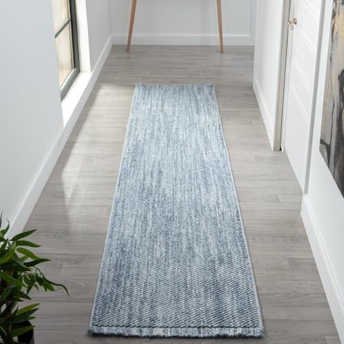 LUXE WEAVERS Machine-Woven Stain-Resistant Area Rug Blue 2x8 - color: Blue, size: 2' x 8' (Runner)