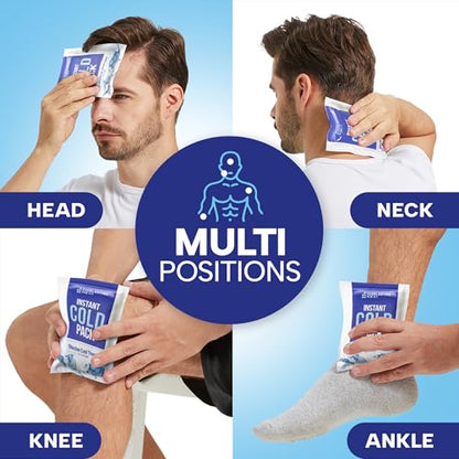 25 Pack Instant Ice Packs for Injuries, Disposable Instant Cold Pack - style: 25 Pack