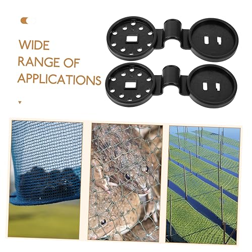 LIOOBO 25PCS Black Sturdy Sunshade Mesh Clips for Greenhouse Heavy Duty Plastic Buckles for Gardening Accessories for Fixing Shade Cloth and Netting