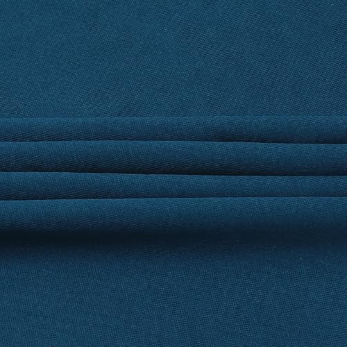 Suillty Women's Pearls Muslim Islam Instant Hijab Scarf Soft Turkish Headwear Jersey Headscarf Shawl Wrap - color: Deep Blue