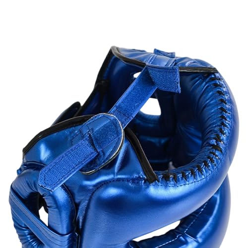 Adjustable Boxing Headgear with Full Coverages Protections Easy Liners Kickboxing Helmet for Athletes Present Muay Thai Helmet - color: White