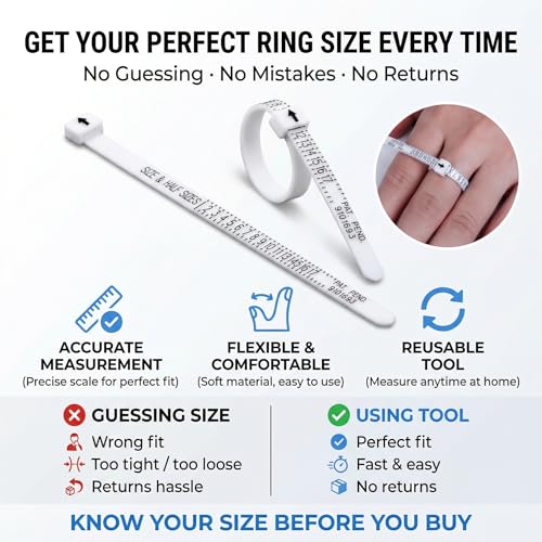 Smart Ring with Display for Men Women, Fitness Tracker Ring with Sleep Tracking, Heart Rate & Blood Oxygen Monitor, Activity Tracker Smart Ring with Step Counter (9#) - size: 9#