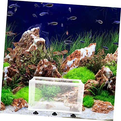 VANZACK 2pcs Isolation Box for Fish Breeding Aquarium Separator Cups Suitable for Fry and Sick Fish for Home Aquariums