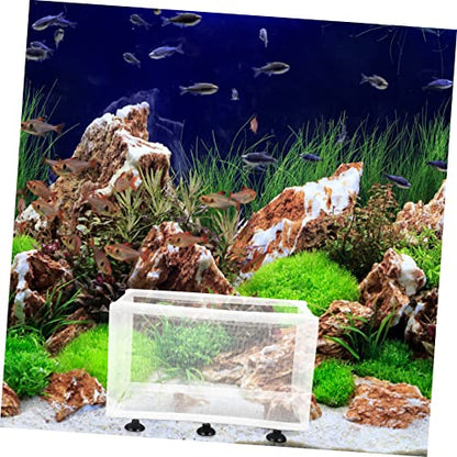 VANZACK 2pcs Isolation Box for Fish Breeding Aquarium Separator Cups Suitable for Fry and Sick Fish for Home Aquariums