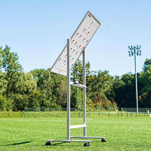 FORZA Double-Sided Wheeled Coaching Whiteboards | Dry Erase Board Equipped with Magnetic Markers, Pen & Eraser [60in x 47in or 35.4in x 24in] (Soccer, 35.4" x 24") - size: 35"W x 60"H, style: Soccer