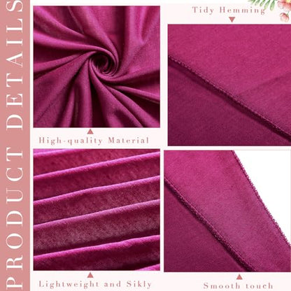 6 Pack Hijab Scarves for Women Muslim Head Wraps Jersey Hijab Soft Long Scarf Wrap for Muslim Shawl - color: Dark Color