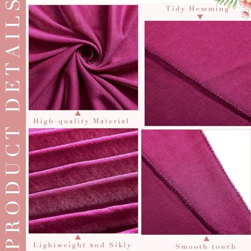 6 Pack Hijab Scarves for Women Muslim Head Wraps Jersey Hijab Soft Long Scarf Wrap for Muslim Shawl - color: Dark Color