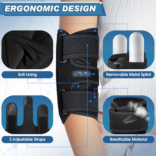 Elbow Brace, Elbow Splint for Cubital Tunnel Brace for Sleeping-Immobilizer for Ulnar Nerve Brace Elbow Pain fit Men & Women - size: One Size