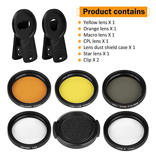 Reef Coral Lens Phone Kits 5 Lenses Kit 1 Dust Shield Case