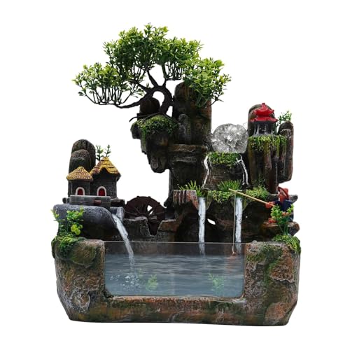 Fountain Rockery Ornaments Fish Tank Decor Modern Desktop Fountain Accessories Tabletop Water Fountain