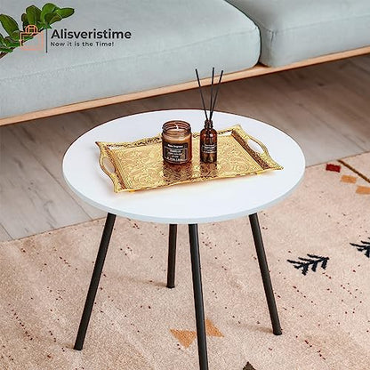 Alisveristime Big Square Zamac Serving Tray, 14.5 x 9.85 in (Gold) - color: Gold