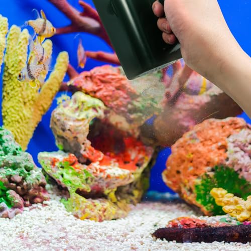 VICASKY Fish Tank Cleaning Tool Plastic Sand Scooper with Water-Permeable Design Aquarium Sediment Shovel for Substrate Maintenance and Gravel Removal in Home Aquariums