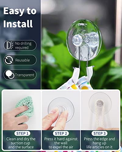 Pawfly 10 Pack Suction Cups 1.8 Inch, Small Rubber Suction Cups for Home Kitchen Bathroom Organization Christmas Decoration Window - style: 1.8 in 10pcs