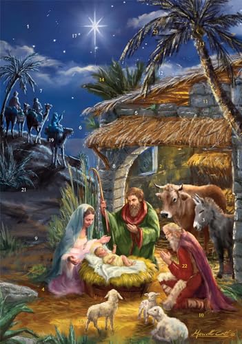 Star of Bethlehem Advent Calendar (Countdown to Christmas) with Nativity Story by Vermont Christmas Company