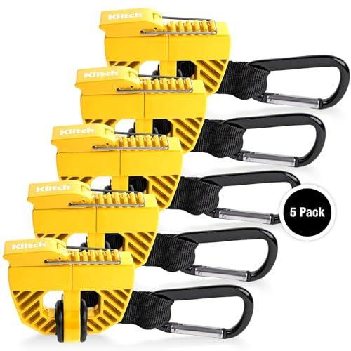 Footwear Clip, Shoe Bag, Hang Extra Shoes Cleats Boots or Gear on Your Bag. - color: 5-Pack Yellow