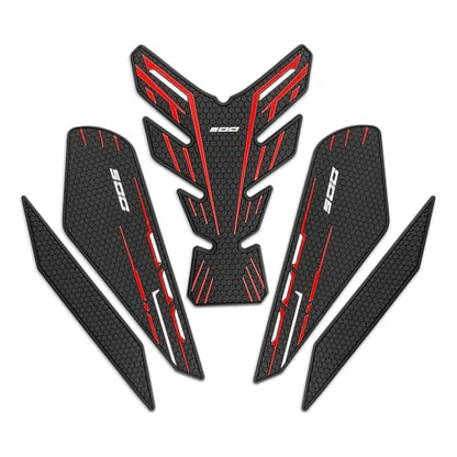 for Ninia 500 Z500 Ninja 500 SE ninja500 2024 2025 2026 New Accessories Side Fuel Tank Pads Protection Stickers Decals Fuel Tank Knee Pads Traction Pads Fuel Tank Pads Anti-slip side fuel tank sticker - color: Red