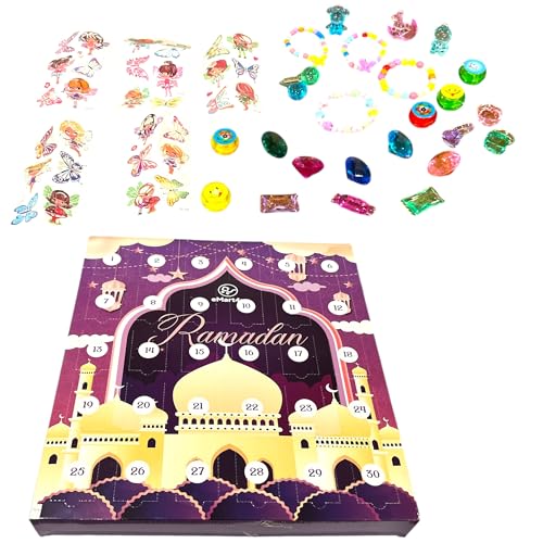 Ramadan Gift, Ramadan Countdown Calendar Ramadan Advent Calendar, Ramadan Gift for Girls, Ramadan Home Decorations Ramadan Calendar, Ramadan Surprise Calendar Box for Kids, Ramadan Gift for Girls, - color: Girl Gift - Pink