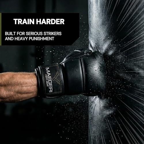 Hybrid MMA Sparring Gloves 7oz, Open Palm with Wrist Support | Comfortable MMA gloves for sparring, striking, grappling and heavy bag training with secure wrist support. - size: Medium