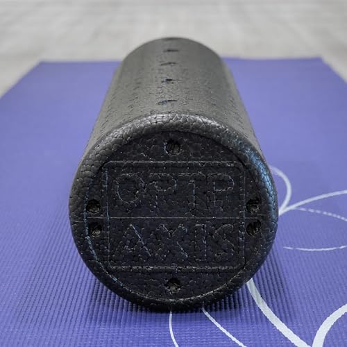 OPTP AXIS Firm Foam Roller, High Density Foam Roller for Sports Training, Pilates, Fitness Exercise and Physical Therapy (Black, 18" X 6" Round) - color: Black - 18" X 6" Round