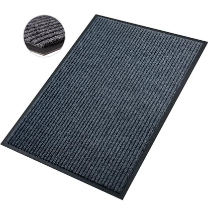 Front Door Mat, 3'x6'Indoor Outdoor Welcome Commercial Floor Mats | Heavy Duty Durable Inside Outside Entrance, Waterproof All-Season, All-Weather Non Slip Backing Doormat for Entryway, Black - size: 36"x72"