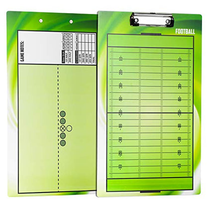BETTERLINE Football Coaching Board Double Sided Dry Erase Clipboard Sports | American Coaches 2 Erasable Pens Sports Strategy Tool Dry Erase Coaching Board Team Practice Essential Sports Tool
