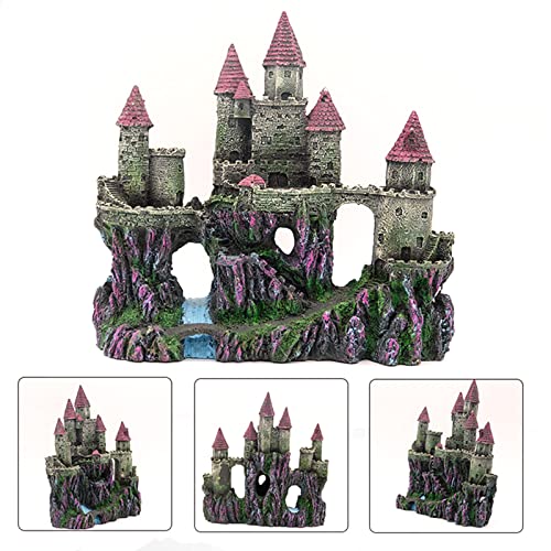 Aquarium Resin Ship Ornament,Shipwreck Fish Cylinder Decoration Rockery is Suitable for Fresh Water Seawater Aquarium Decoration
