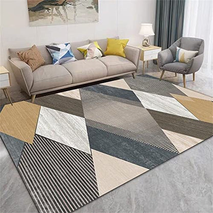 Prayer Rug Boys Bedroom Rug Grey Washable Rectangular Geometric Pattern Style Breathable Flatweave Rug 70X140cm,Blue-50x80cm(20x31inch) - size: 50x80cm(20x31inch)