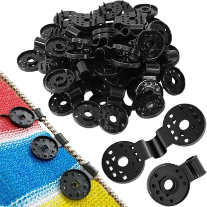 100/80/60/40/20 PCS Shade Cloth Heavy Duty Lock Grip, Universal Windproof Garden Net Clamps, Tarp Clips Fix Clamp for Sun Shade Sail Tarpaulin Mesh Canopy Fence (80 Pcs) - color: 80 Pcs