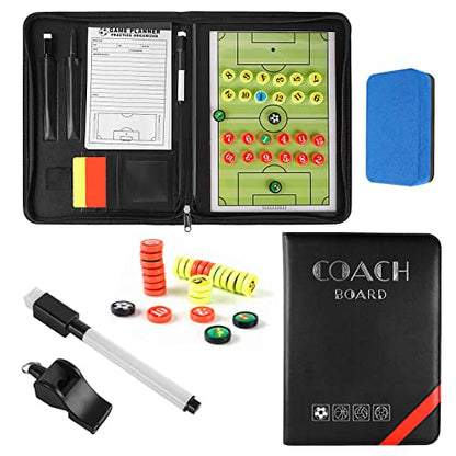 Pure Vie Portable Magnetic Soccer Coaching Board Football Tactics Clipboard | Soccer Strategy Whiteboard for Coaches Training and Matches, Dry Erase Board with Magnet, Pen Football Sport Coach Must Haves - color: 20.87'' X 12.20''