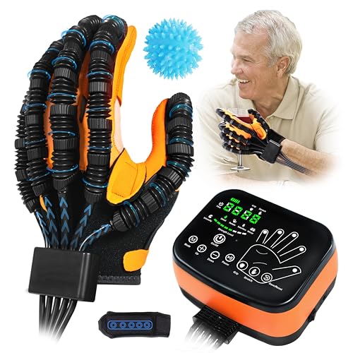 8th Generation Rehabilitation Robot Gloves, Stroke Hand Recovery Device, Glove For Stroke, Hand Rehabilitation Equipment, 4 Modes, Adjustable Intensity, Touch Panel. - size: Left Hand, Size-S