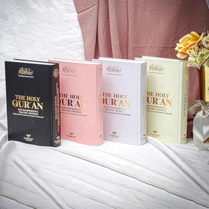 Shaded Quran Text with Full Tracing &Bookmark | Ideal Book for Writing and Learning Quran Text | Tracing Paper Writable Quran | Perfect Ramadan,Eid,Umrah Gift for Muslim Women Men Child(White) - color: White