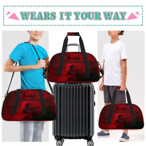 Personalized Martial Art Bag Duffel Bag for Girls, Custom Taekwondo Karate Bag Overnight Bags for Travel Weekender Practice Girl(1) - color: Option 7