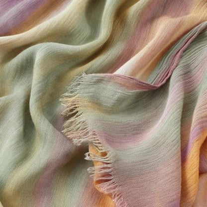 Women Crinkle Cotton Modal Hijab Scarf Tie Dye Long Shawl Wrap Headscarf - color: 5