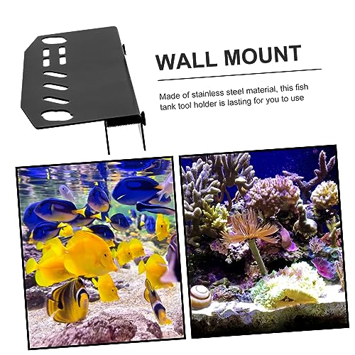 Totority Aquarium Tool Organizer Design for Scissors Tweezers and Plant Maintenance Wall-Mounted Storage for Fish Tank Cleaning Tools