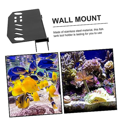 Totority Aquarium Tool Organizer Design for Scissors Tweezers and Plant Maintenance Wall-Mounted Storage for Fish Tank Cleaning Tools