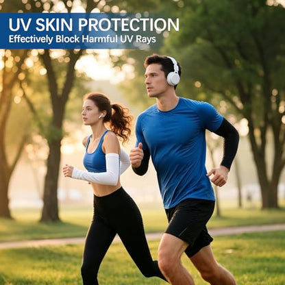 남성용 암 슬리브, 여성용 팔을 덮는 쿨링 UV 자외선 차단 슬리브 팔 슬리브 아웃도어 스포츠 - color: 8 Pairs White+black+dark Gray+light Gray